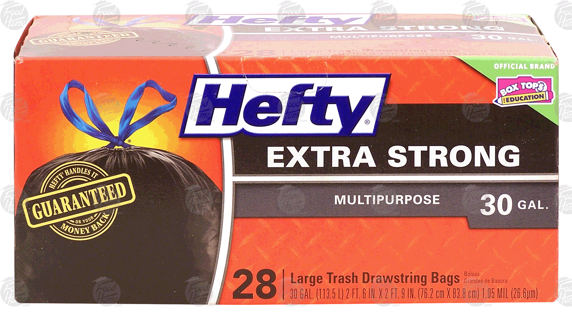 Hefty  multipurpose large trash drawstring bags, 30 gal Full-Size Picture